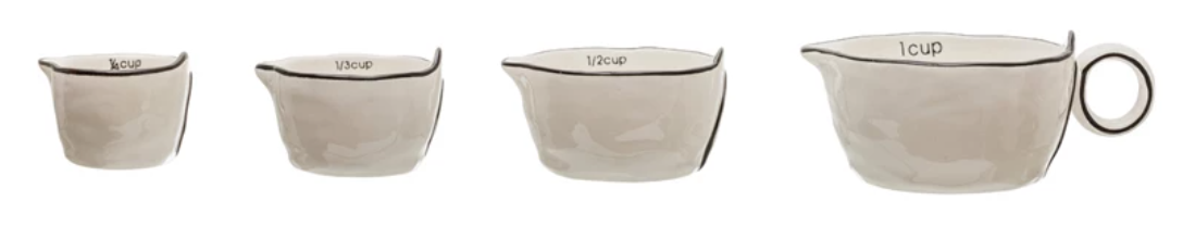 Stoneware Measuring Cup Set