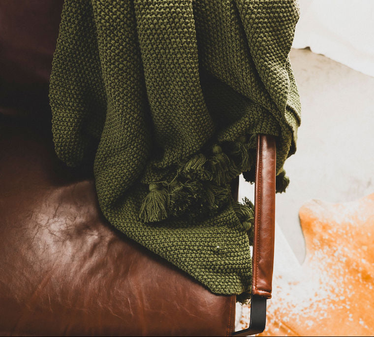 Waffle Weave Throw Blanket