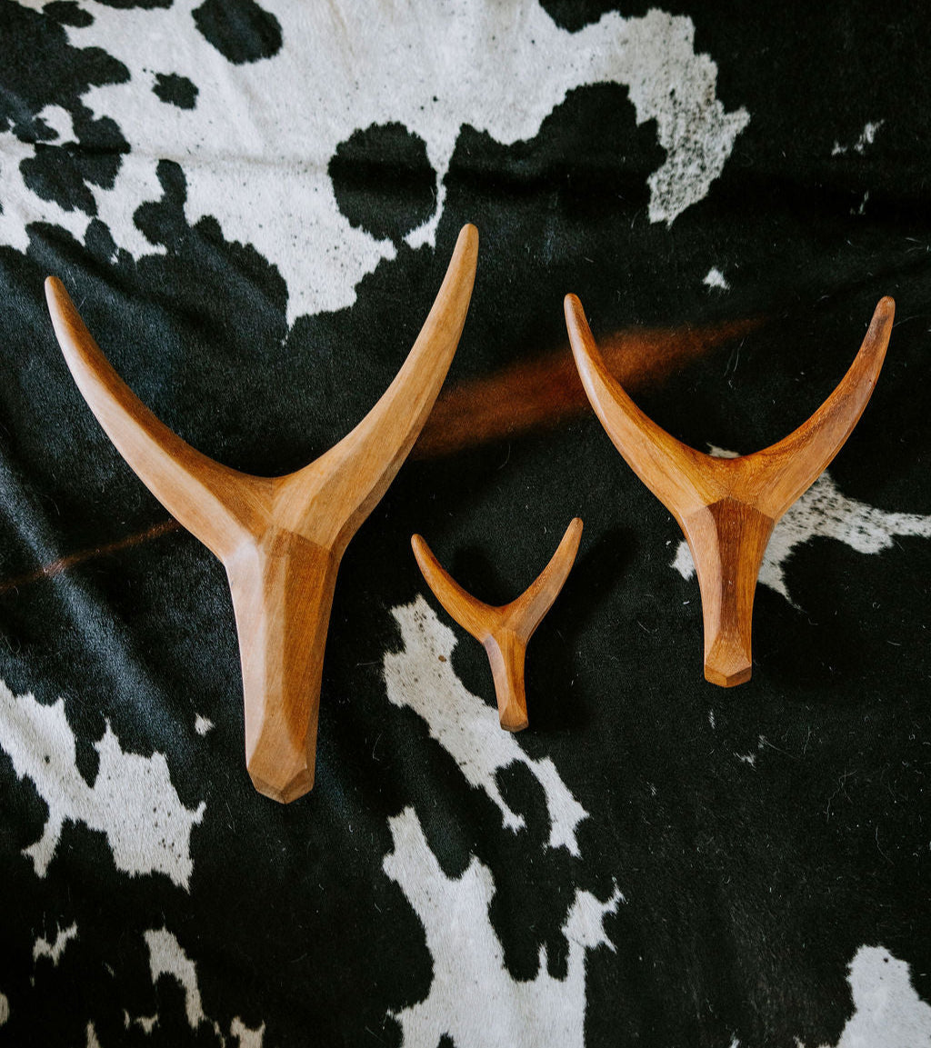 Nguni Head Iroko Wall Decor