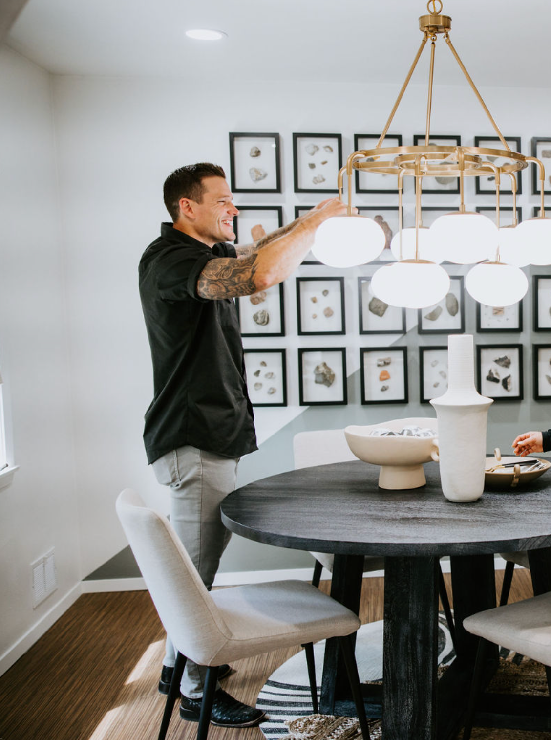 Cole DeBoer hanging chandelier