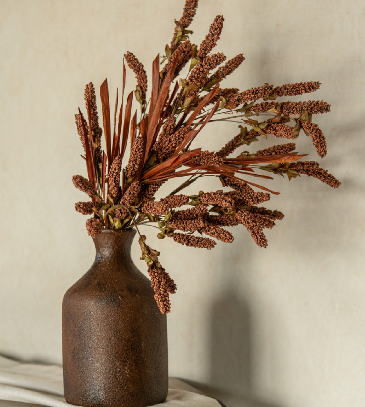 Rust Heather & Dried Grass Spray