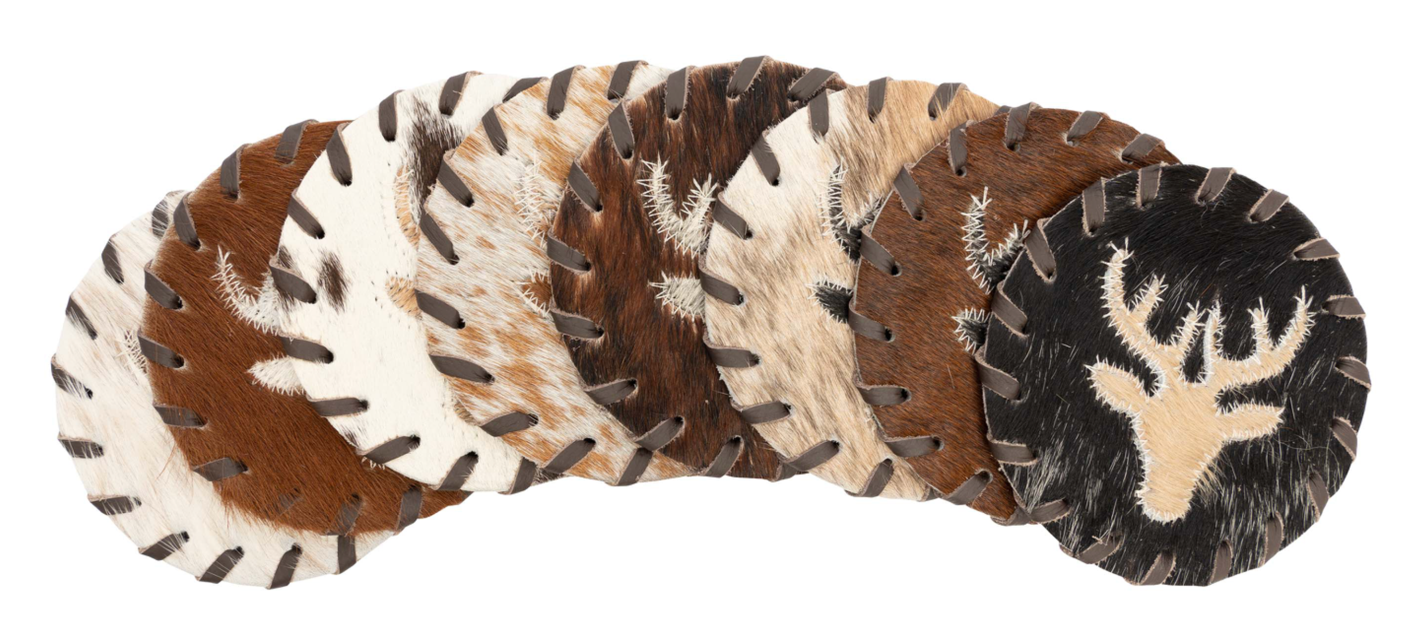 Natural Cowhide Coasters