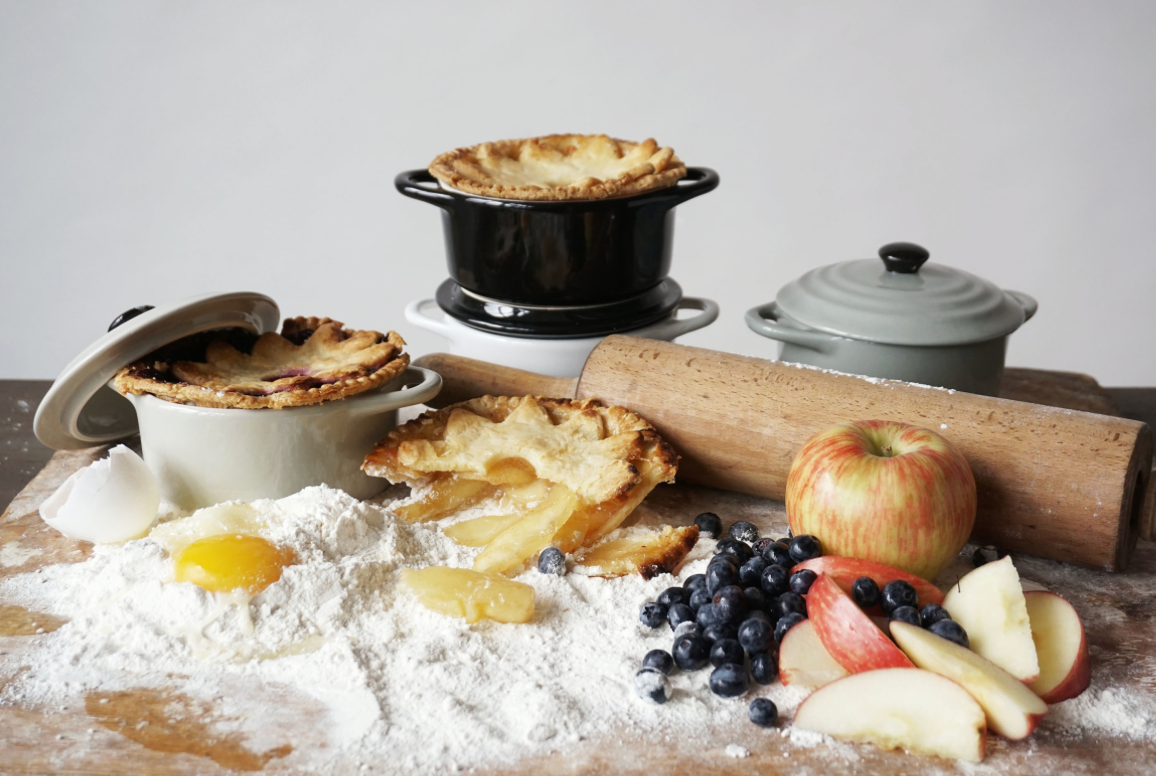 Stoneware Mini Baker with Lid - Multiple Colors
