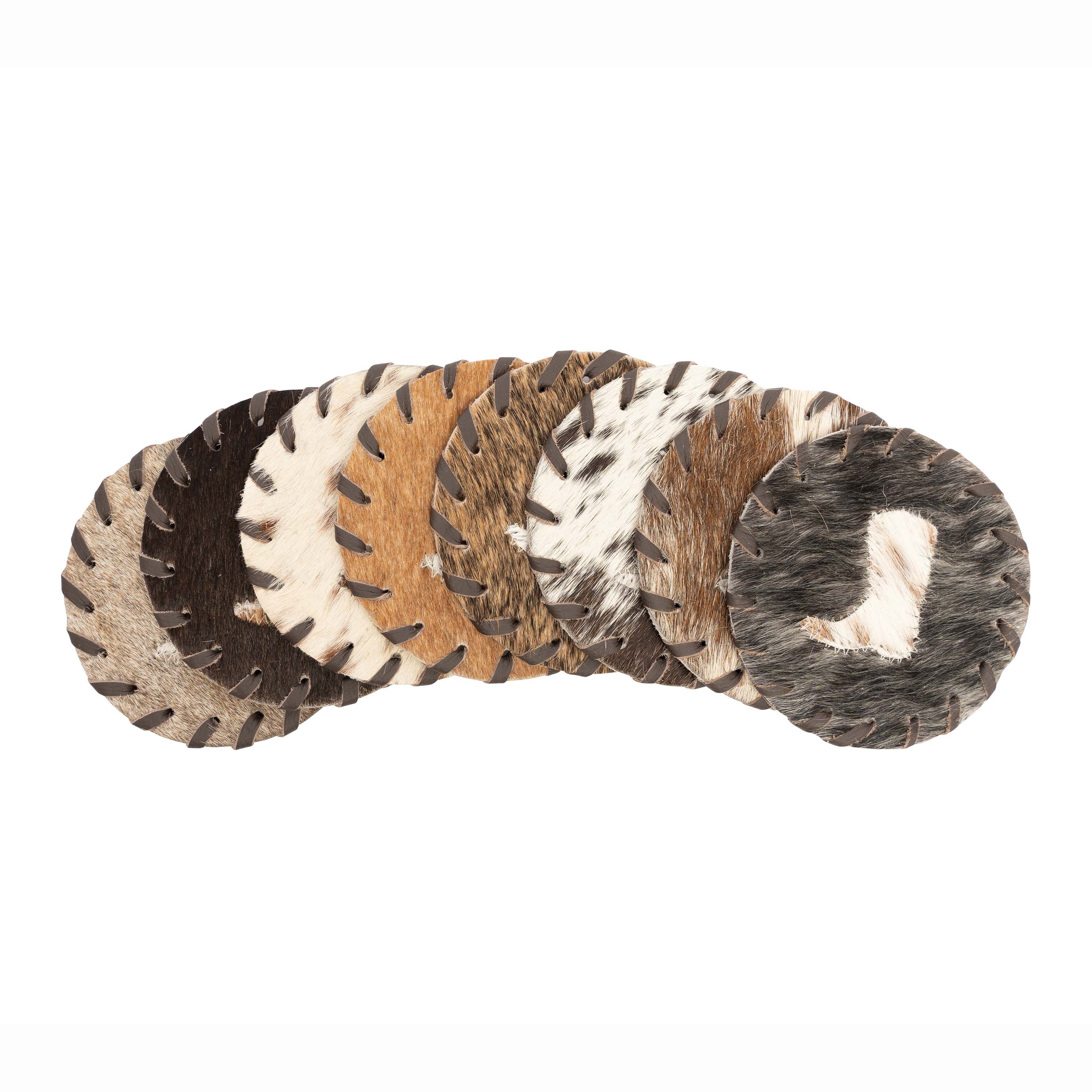 Natural Cowhide Coasters