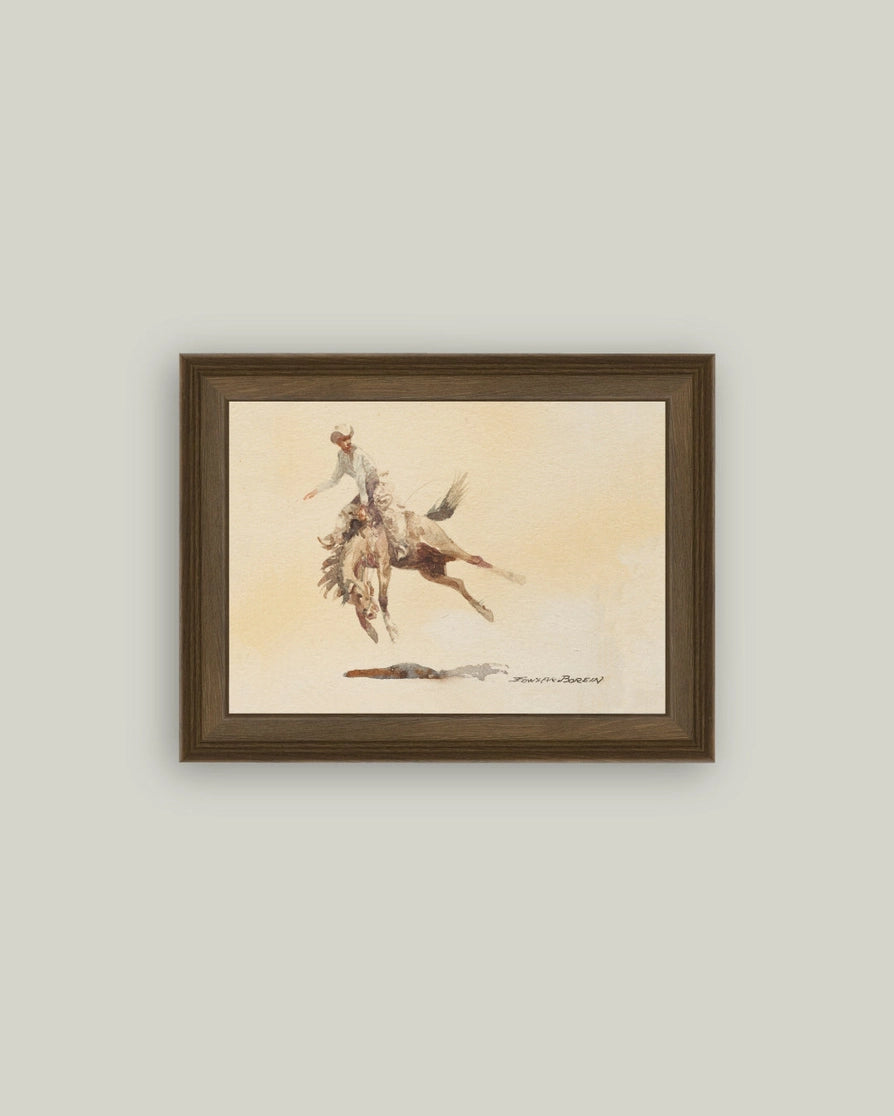 Bucking Rider Framed Artwork - 3 Sizes