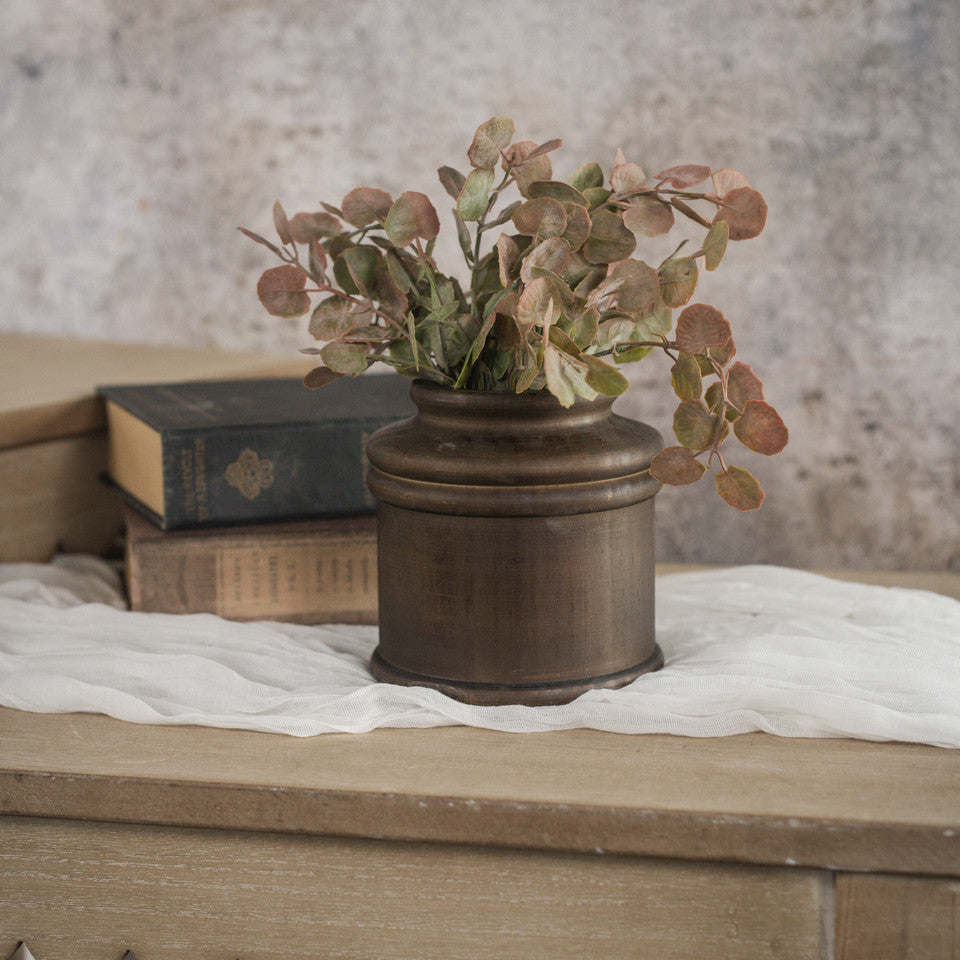 Dark Wooden Budvase - 2 Sizes