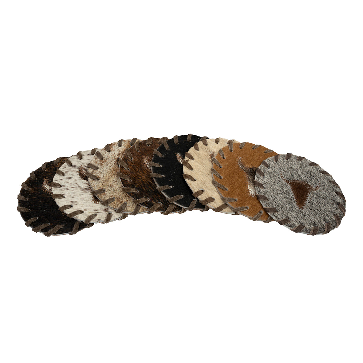 Natural Cowhide Coasters