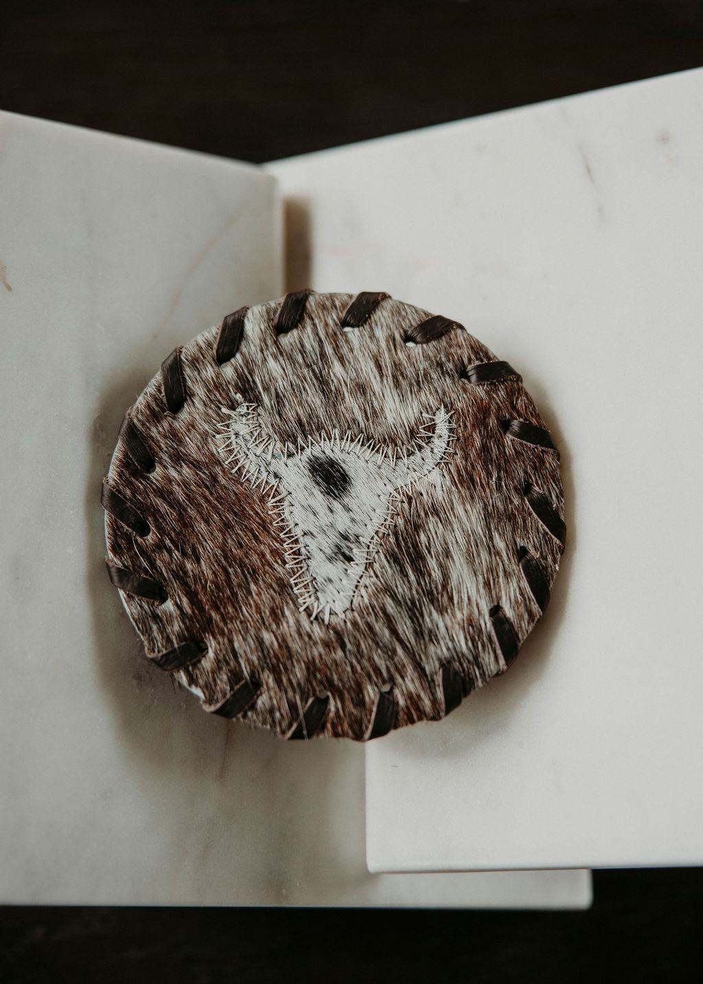 Natural Cowhide Coasters