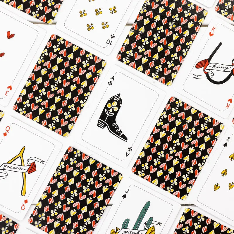 Hand-drawn Western Playing Cards