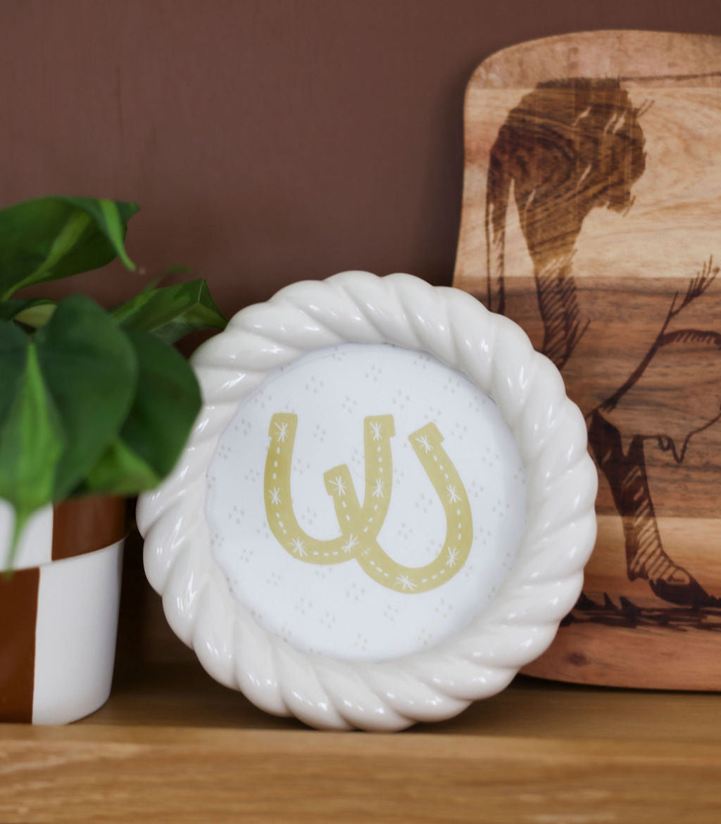 Laid Rope Ceramic Photo Frame