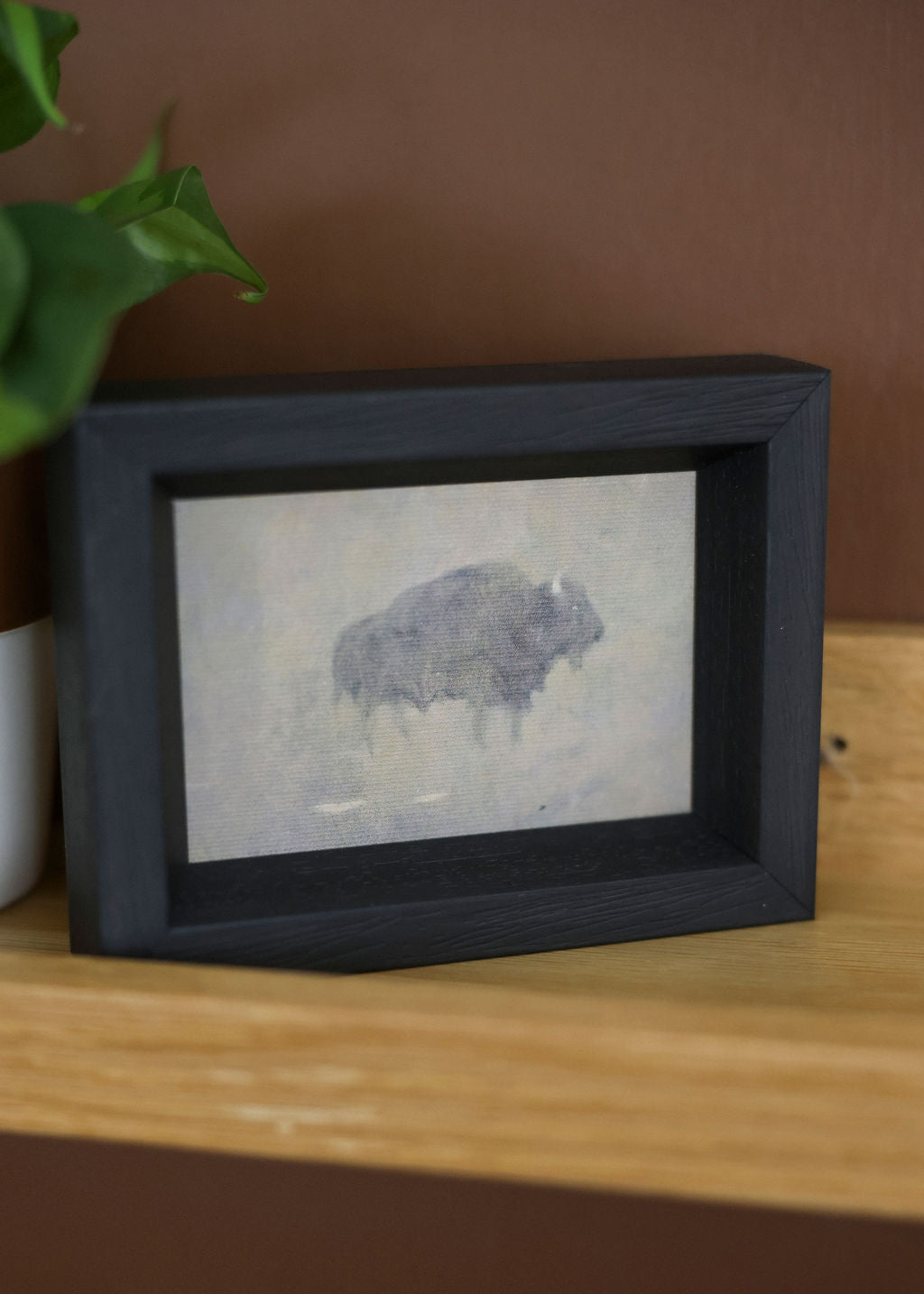 Buffalo in A Sandstorm Framed Artwork - 3 Sizes