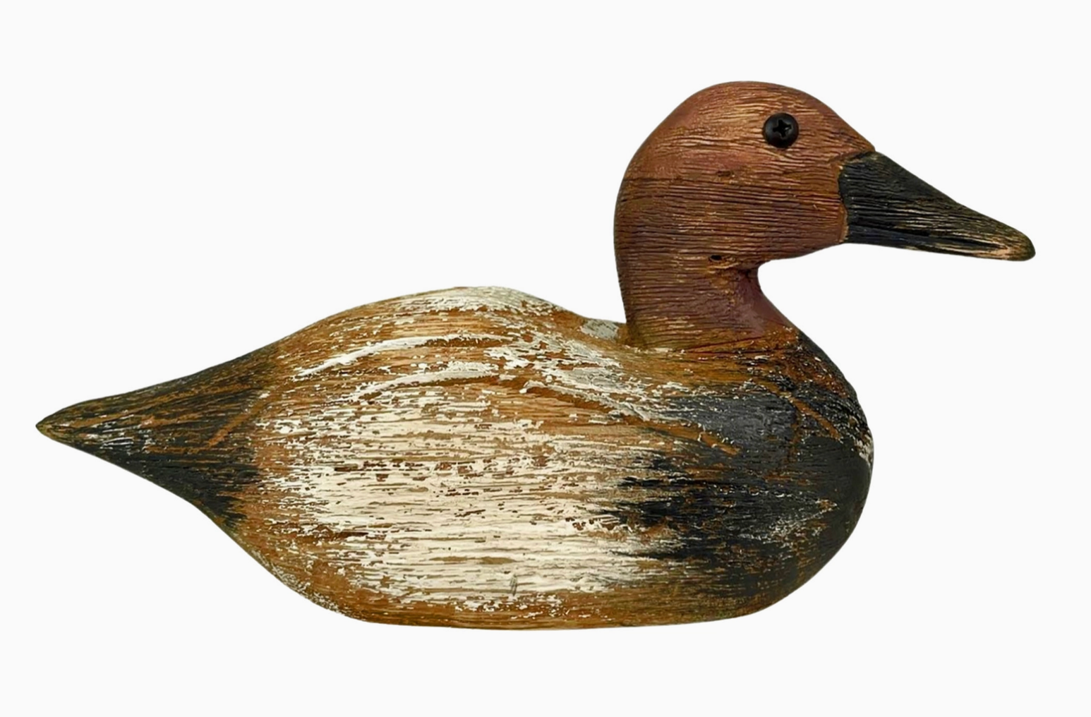 Hand Carved Rustic Duck