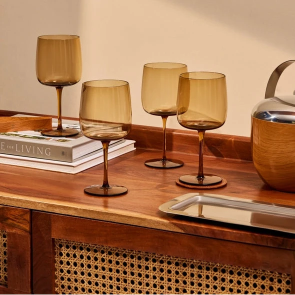 Hand-Blown Glass Drinkware - 3 Styles