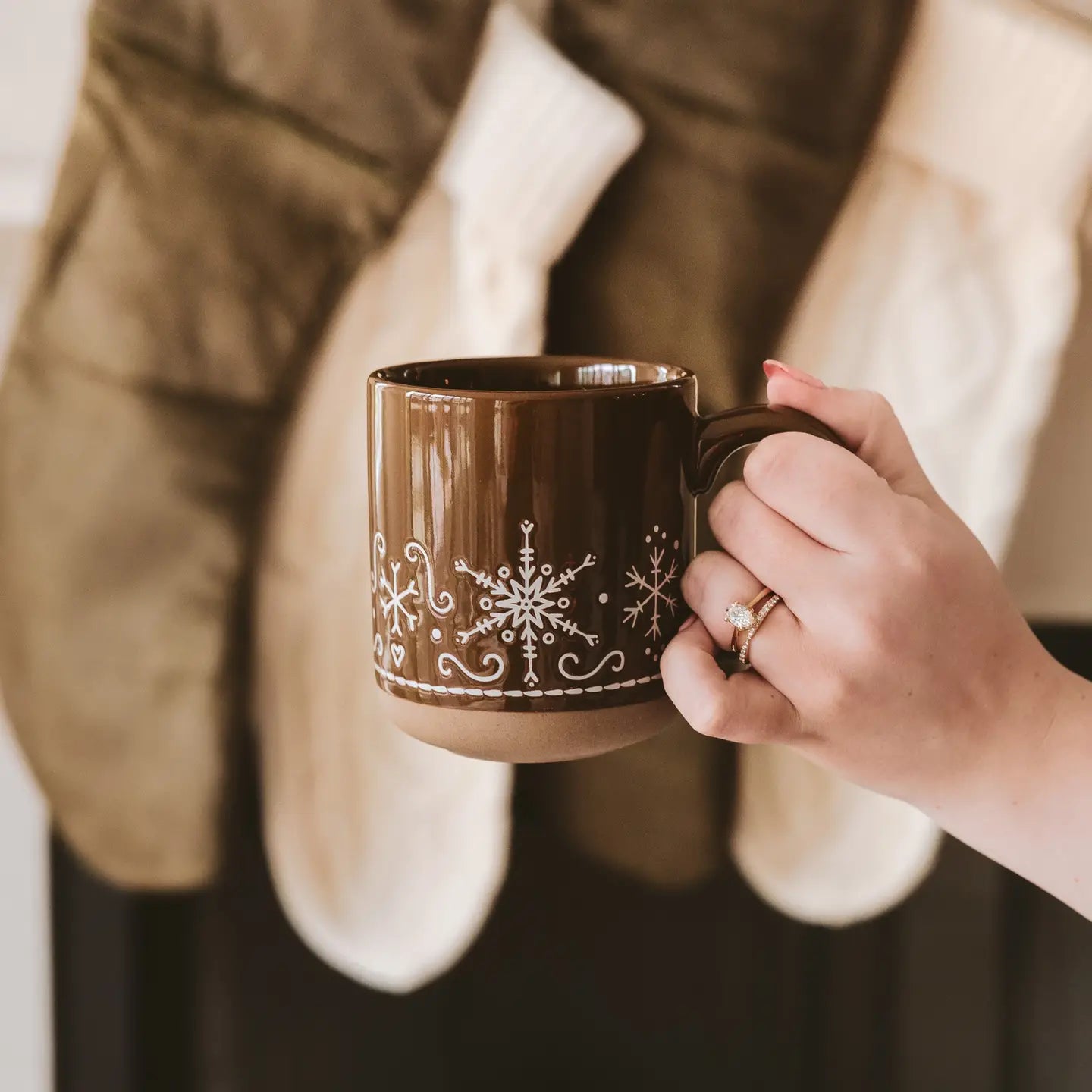 Handcrafted Snowflake Mug