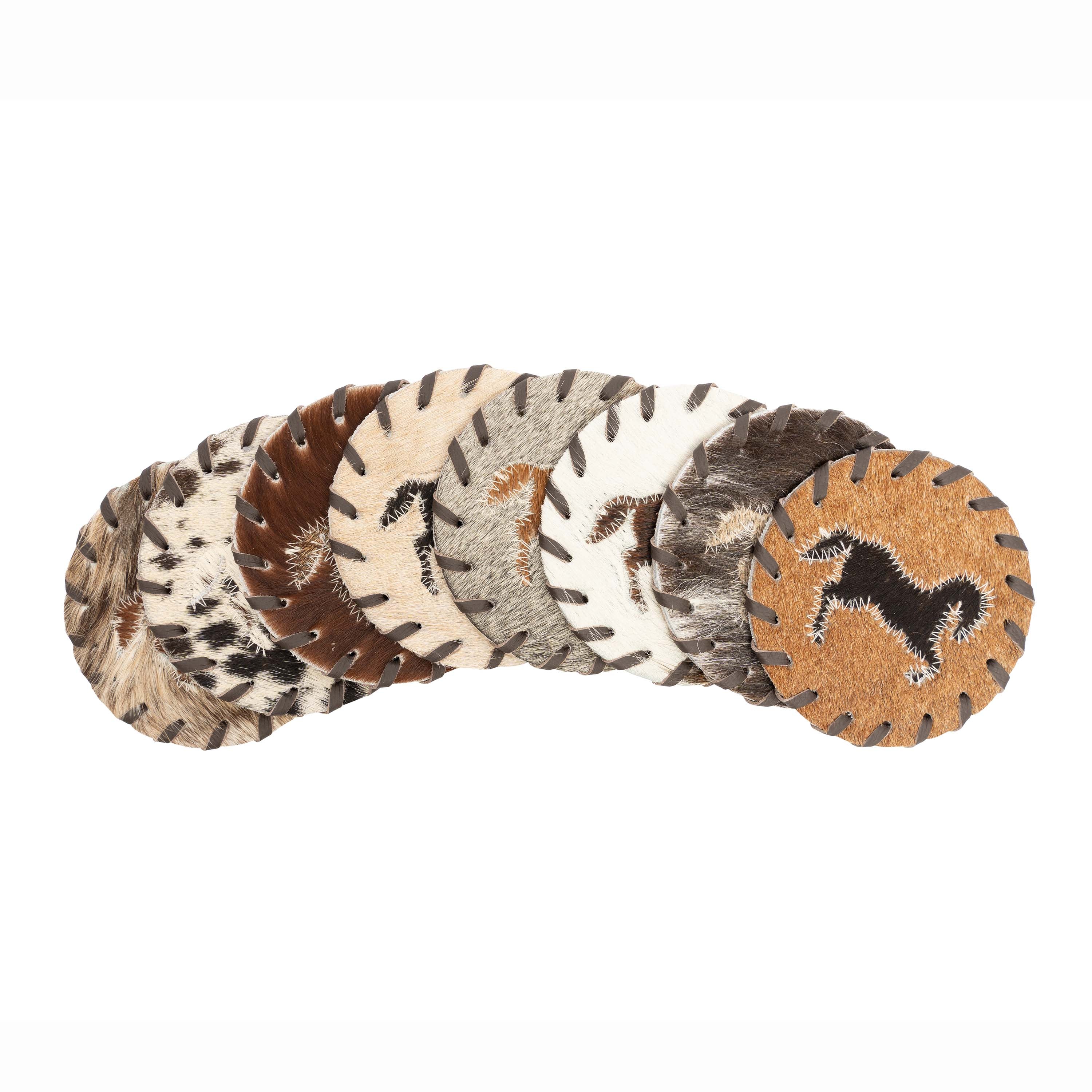 Natural Cowhide Coasters