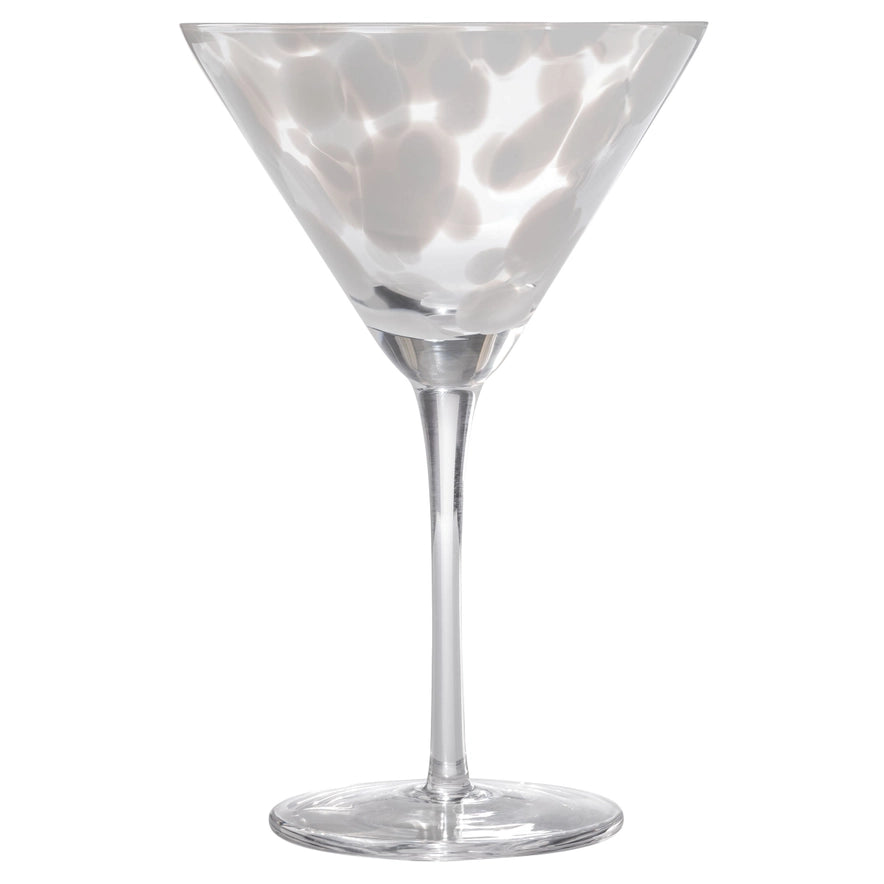 Ivory Tortoise Martini Glass