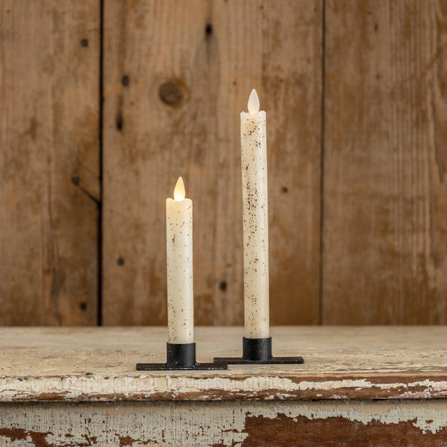 Moving Flame Taper Candle - Set of 2