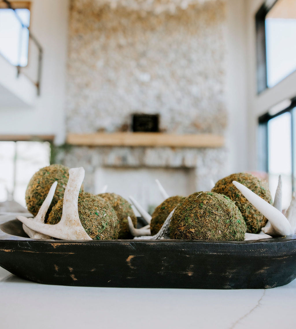 Decorative Moss Balls - Set of 3