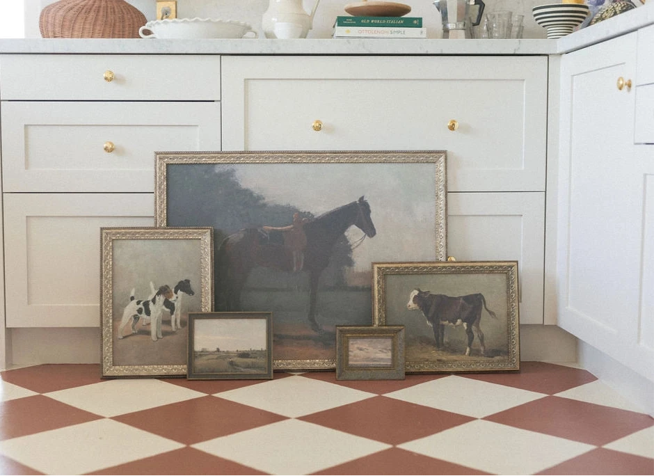 Saddled Horse Framed Artwork - 2 Sizes
