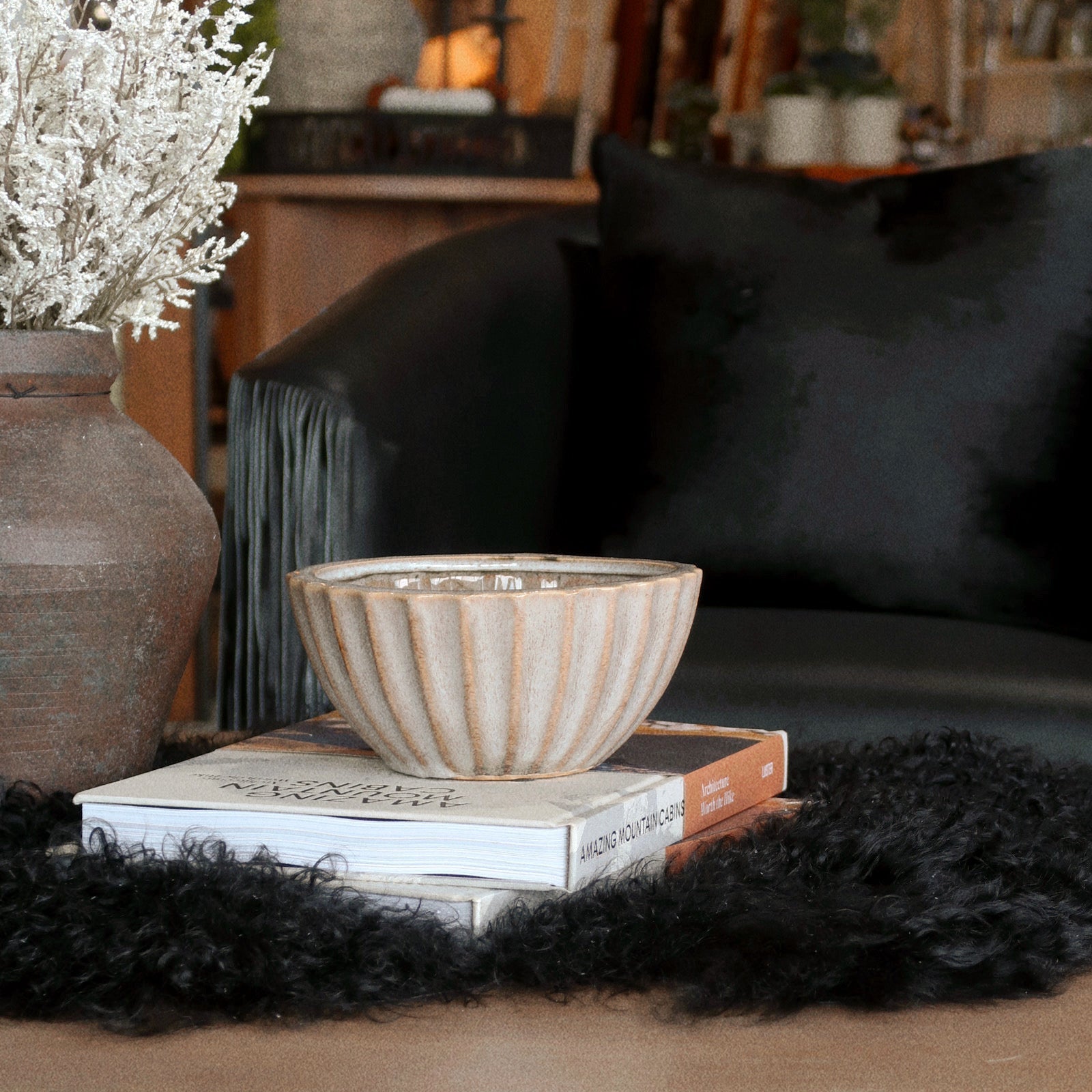 Scalloped Ceramic Bowl