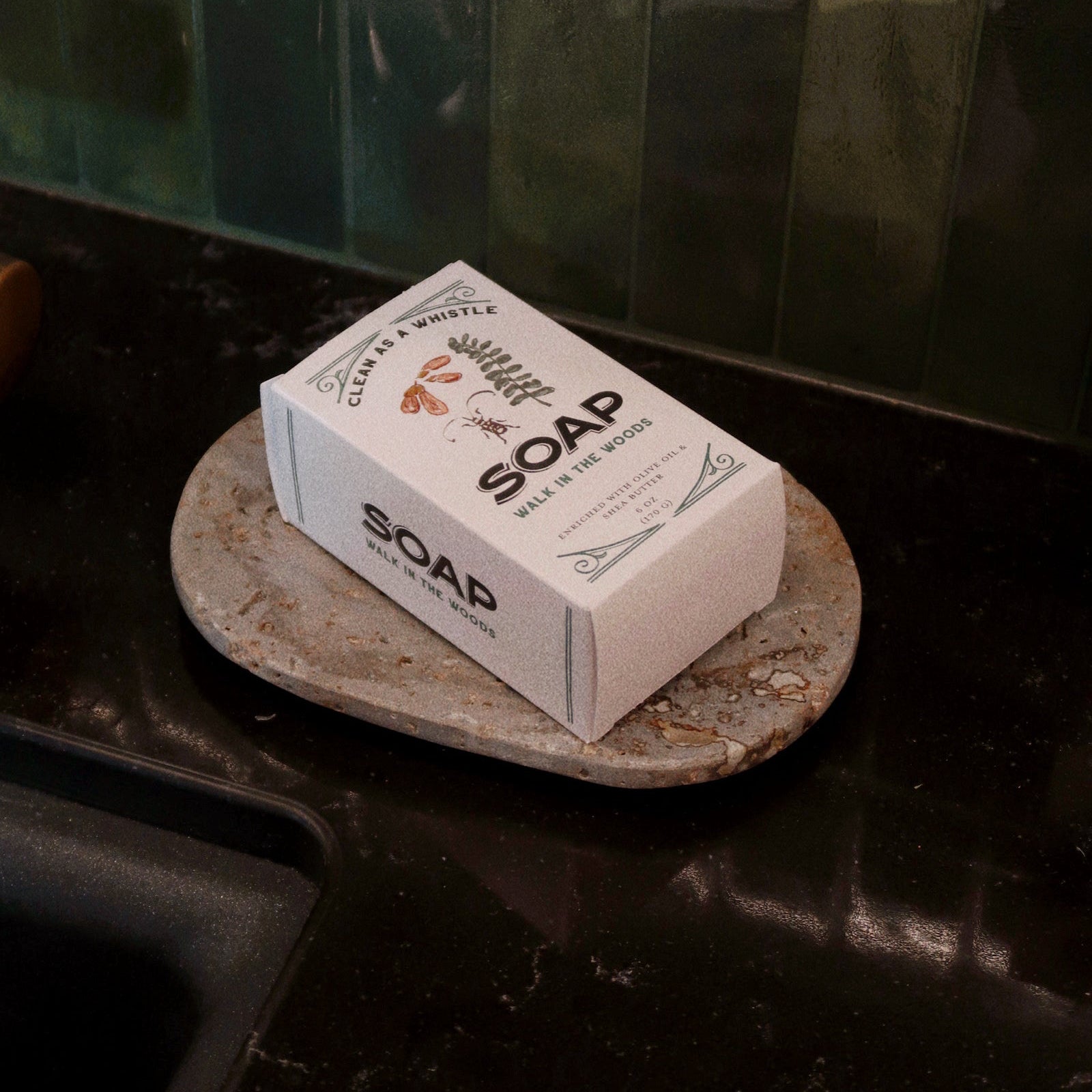 Travertine Soap Dish