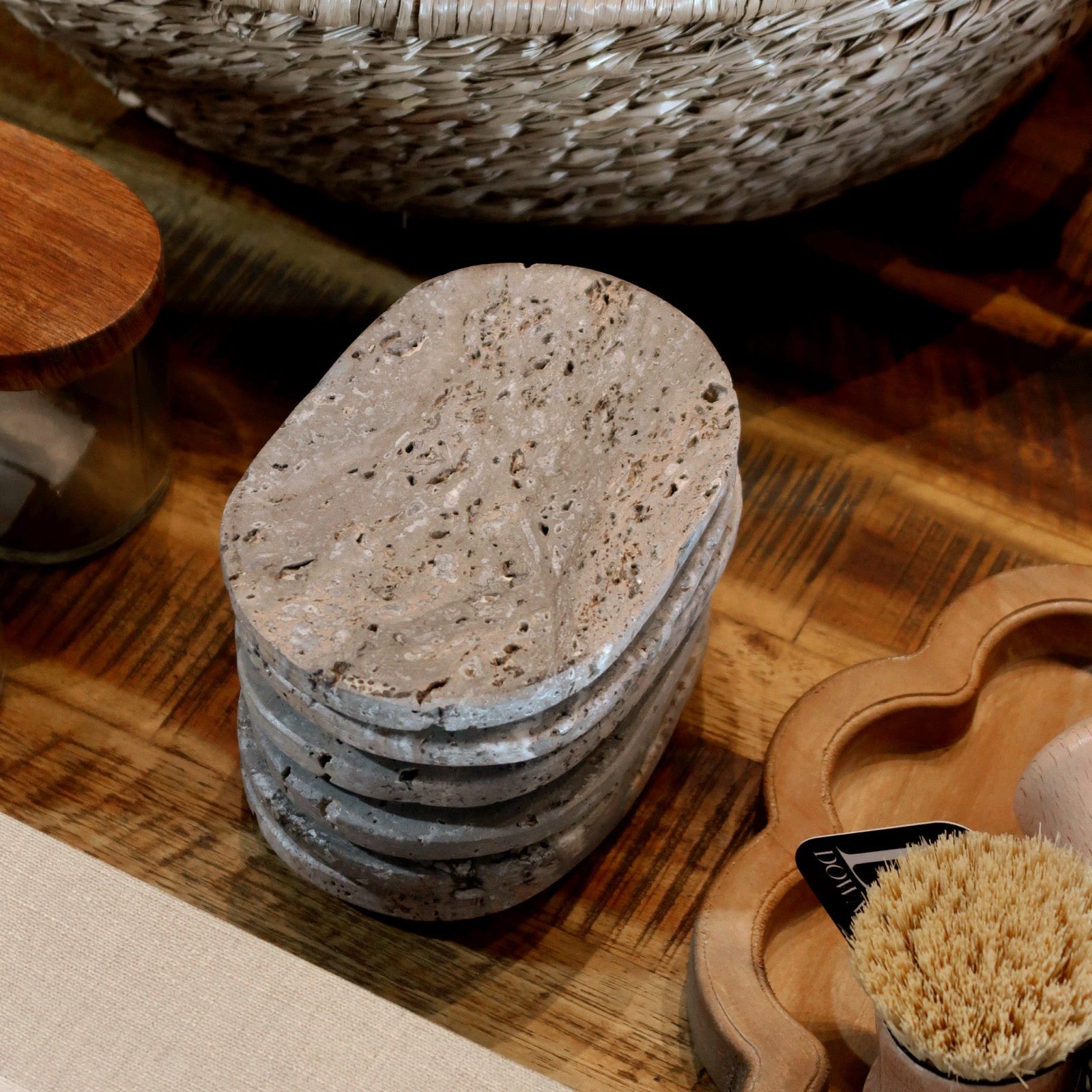 Travertine Soap Dish