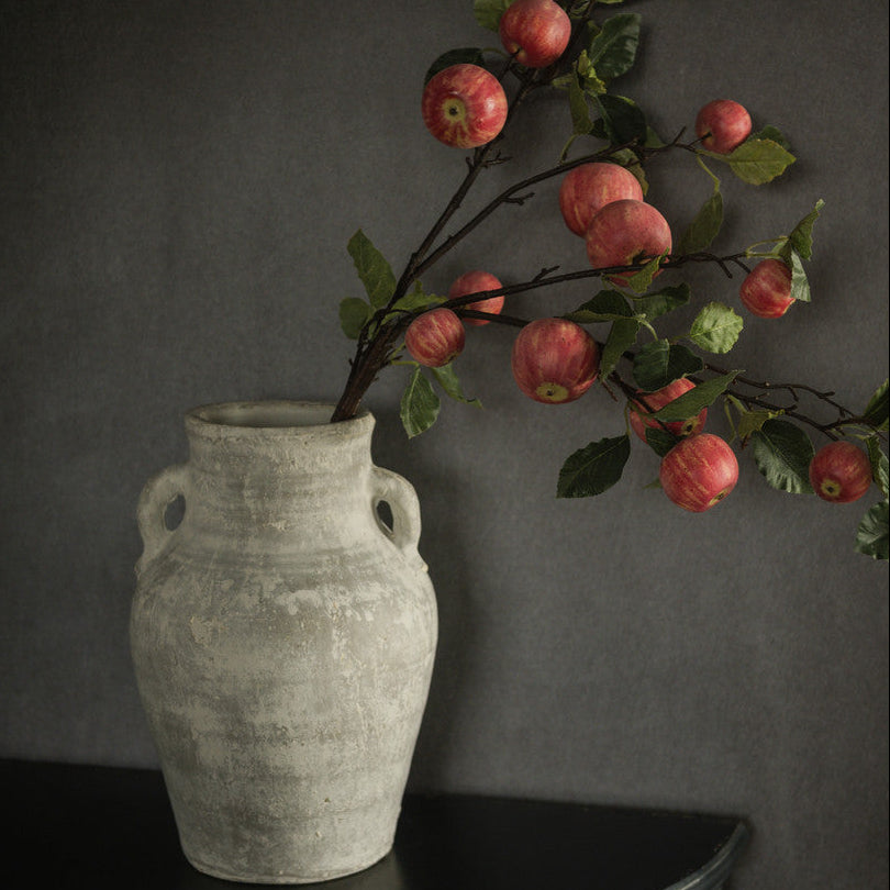 Ashen Gray Terracotta Vase