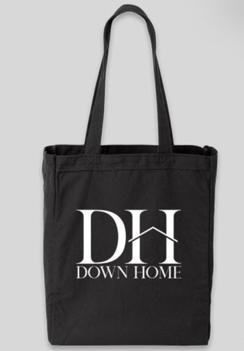 DH Logo Black Tote Bag