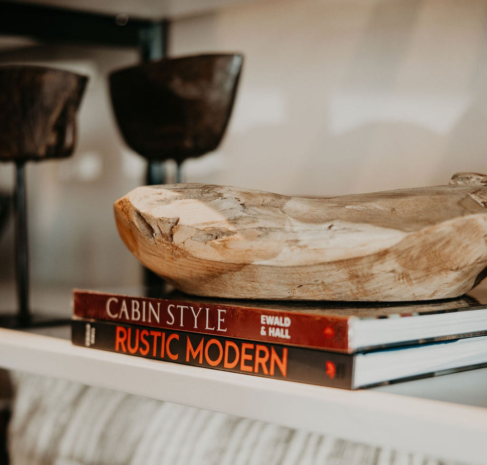 Cabin Style Coffee Table Book