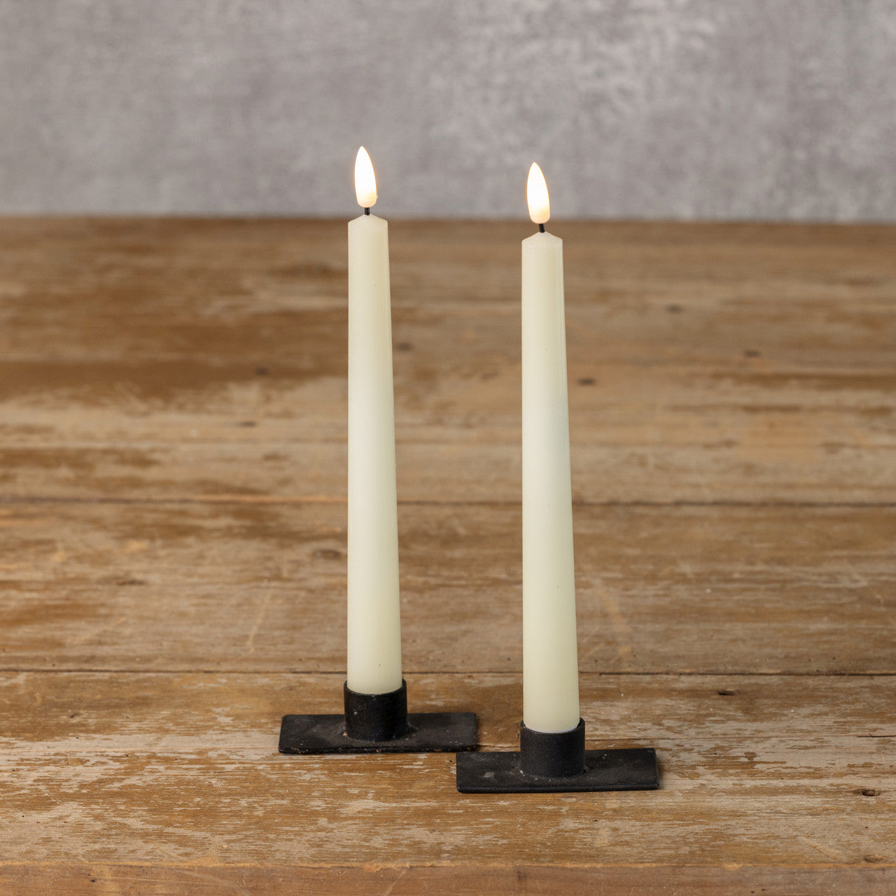 3D Flame Drop Taper Candle - Set of 2