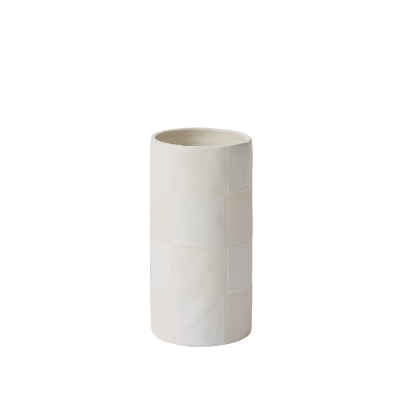 Hand-Painted Checkered Vase - 2 Colors & 2 Sizes