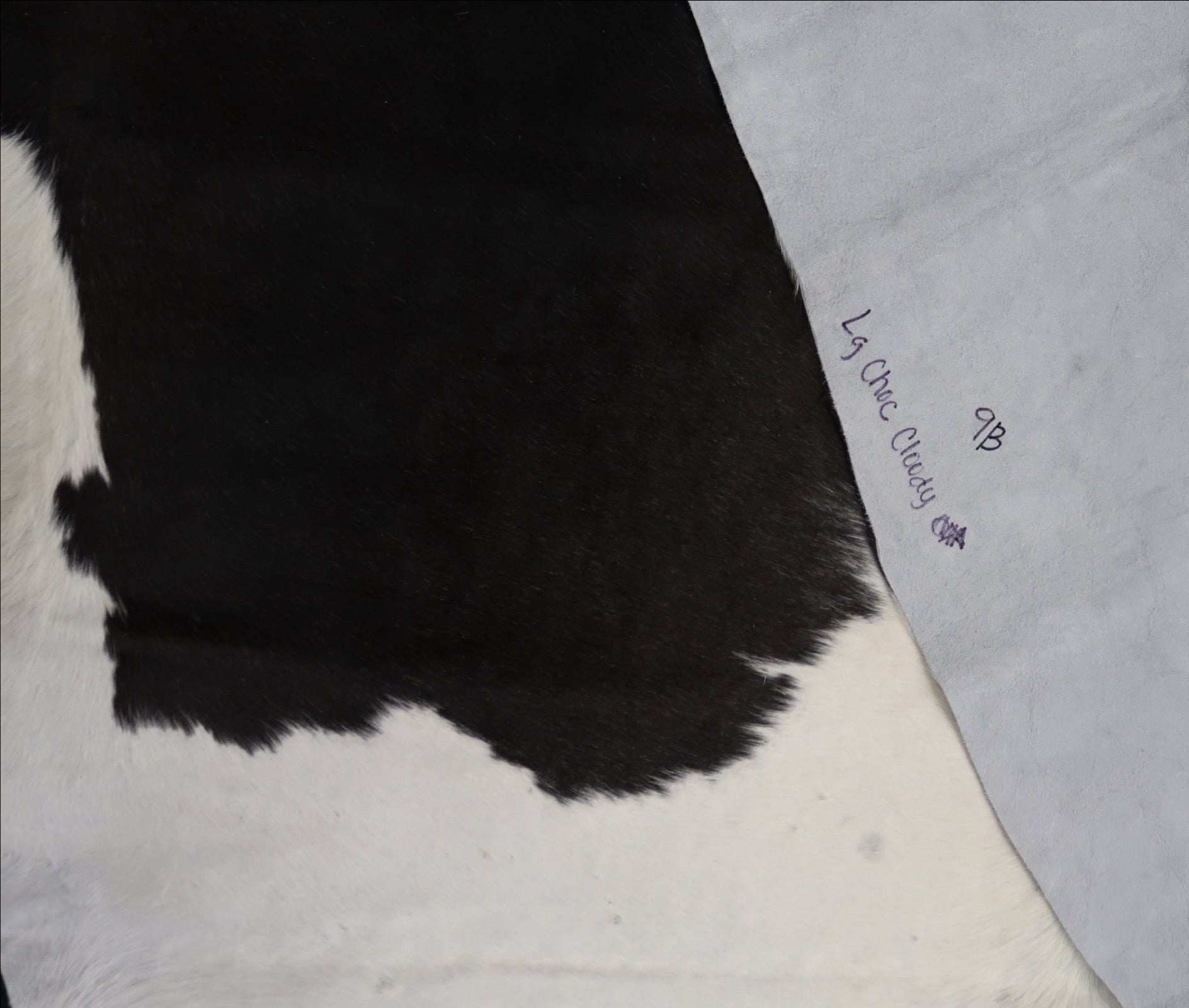 9B: Genuine Natural Cowhide Rug