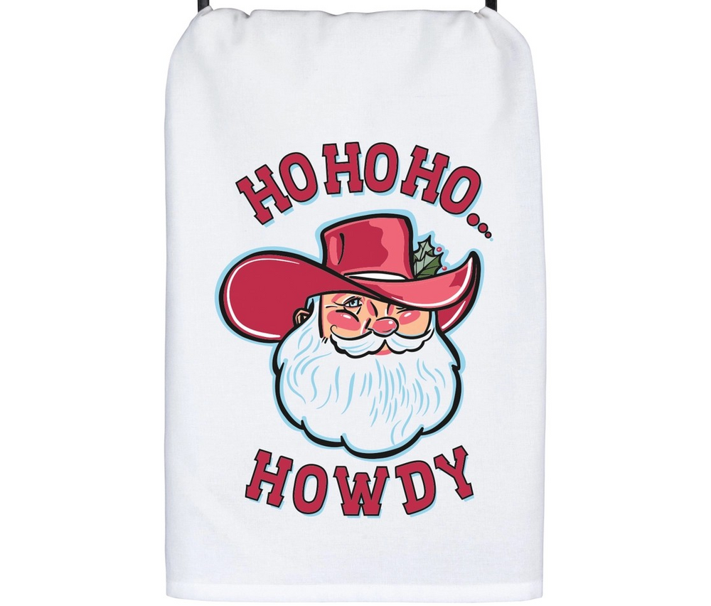Ho Ho Ho Howdy Cotton Kitchen Towel