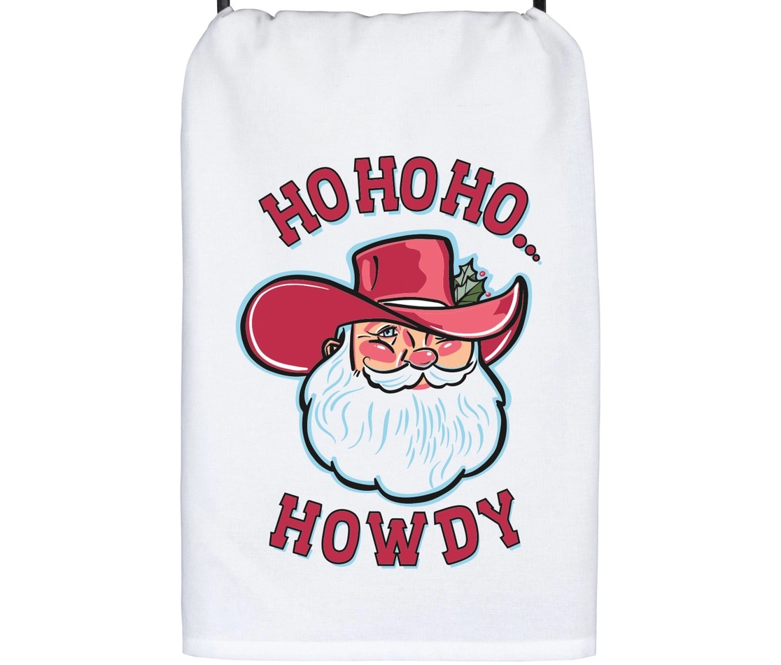 Ho Ho Ho Howdy Cotton Kitchen Towel