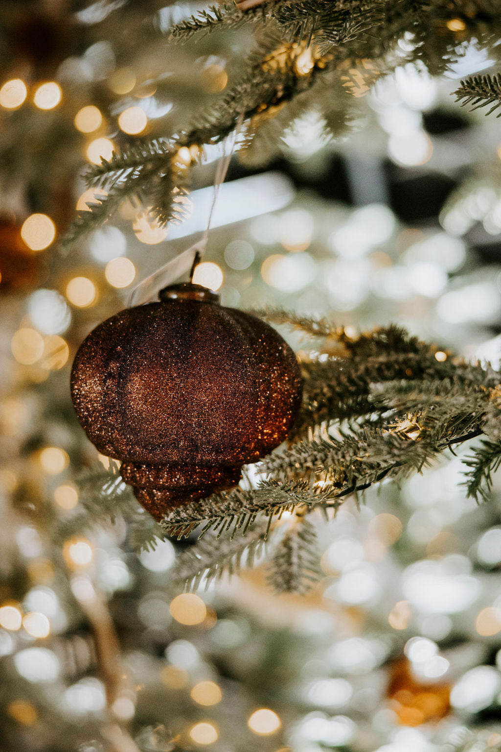 Twinkling Rounded Glass Ornament - 3 Colors