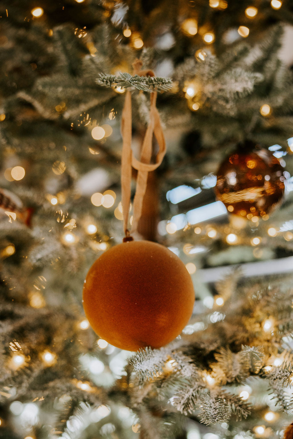 Classic Velvet Ball Ornament - 3 Colors & 2 Sizes