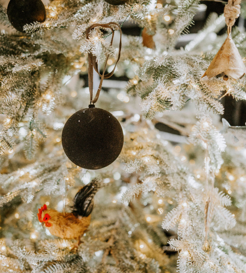 Classic Velvet Ball Ornament - 3 Colors & 2 Sizes