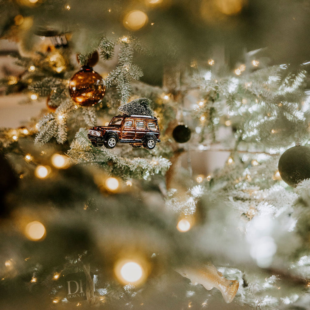 Tree Farm Jeep Ornament