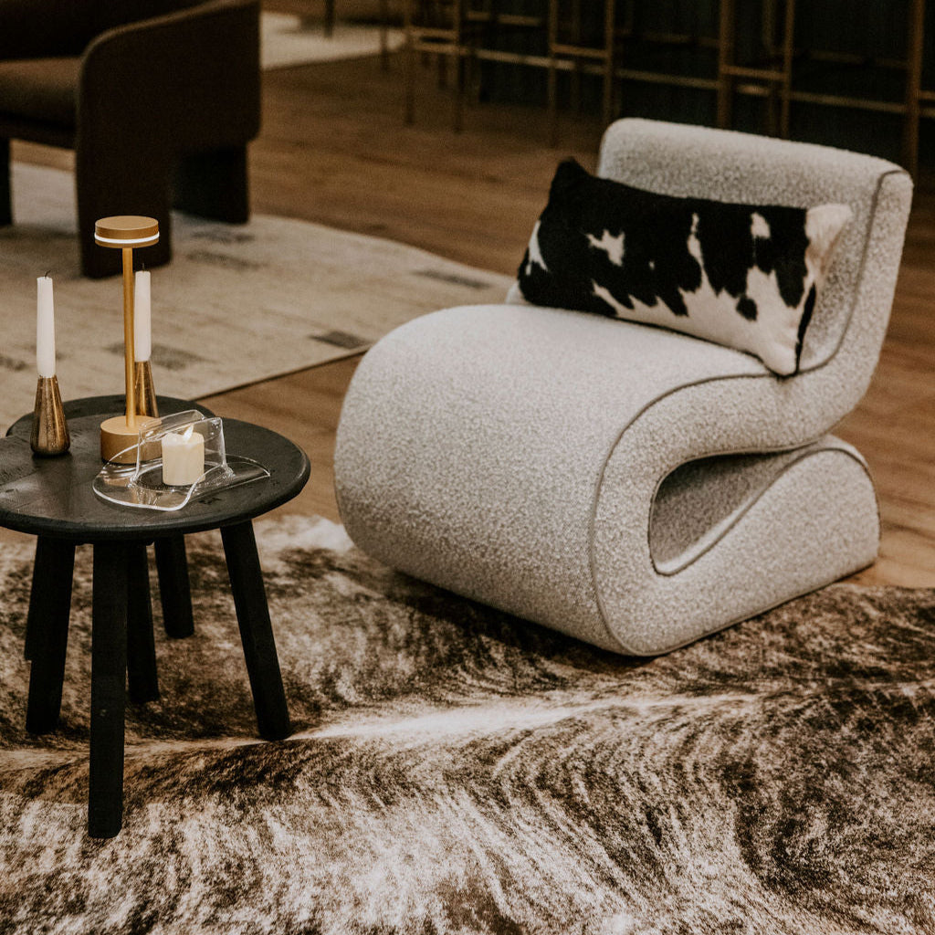 Natural Cowhide Lumbar Pillows - 12x24