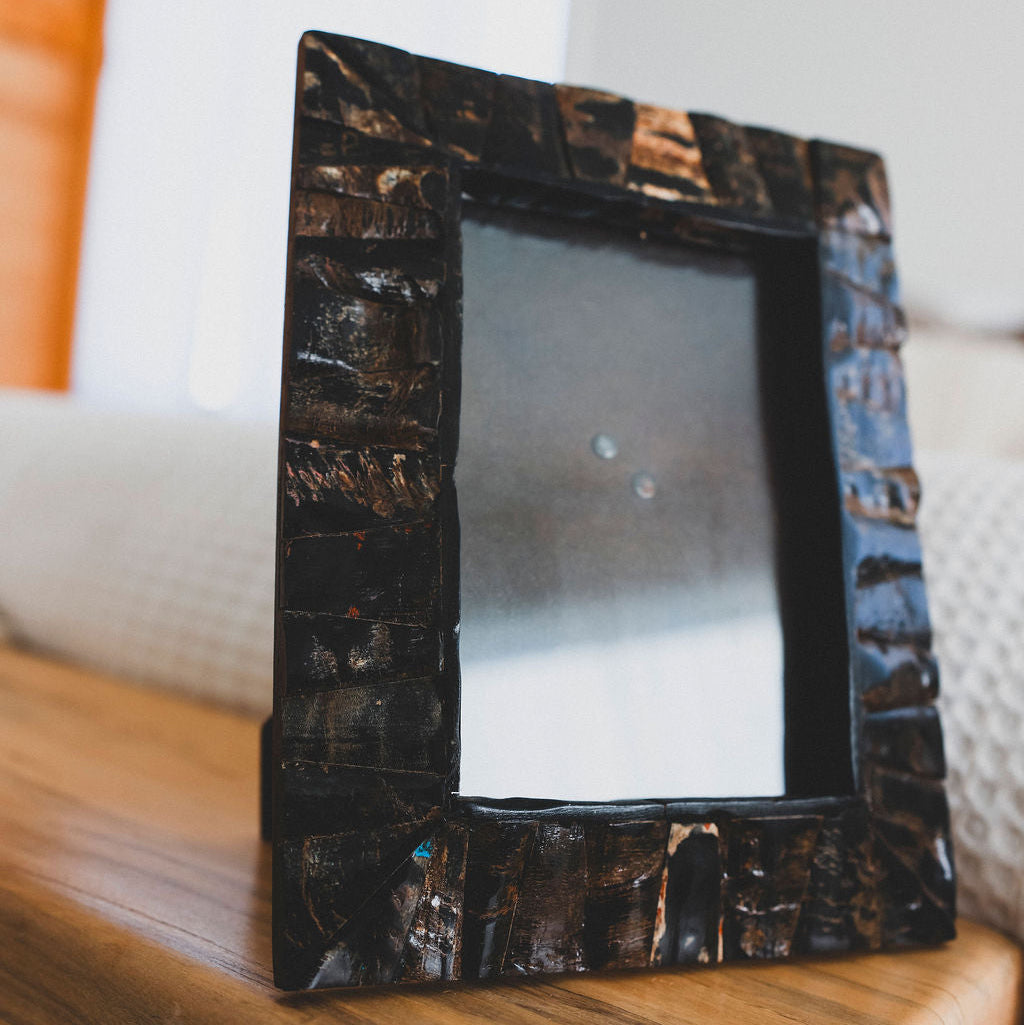 Handcrafted Tapered Horn Photo Frame - 2 Sizes