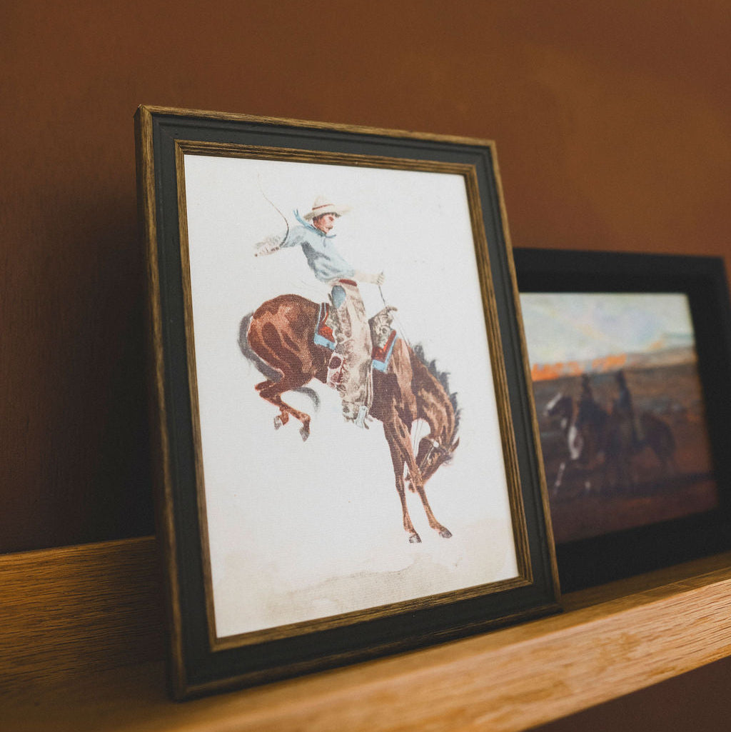 Bucking Bronco Framed Art - 2 Sizes