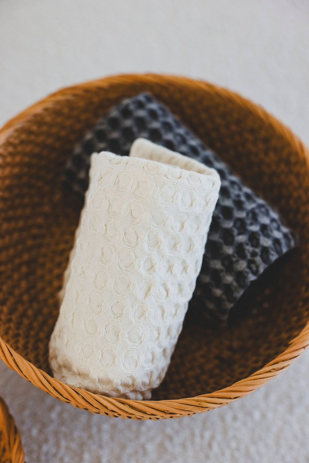 Stonewashed Waffle Weave Tea Towel - 4 Colors