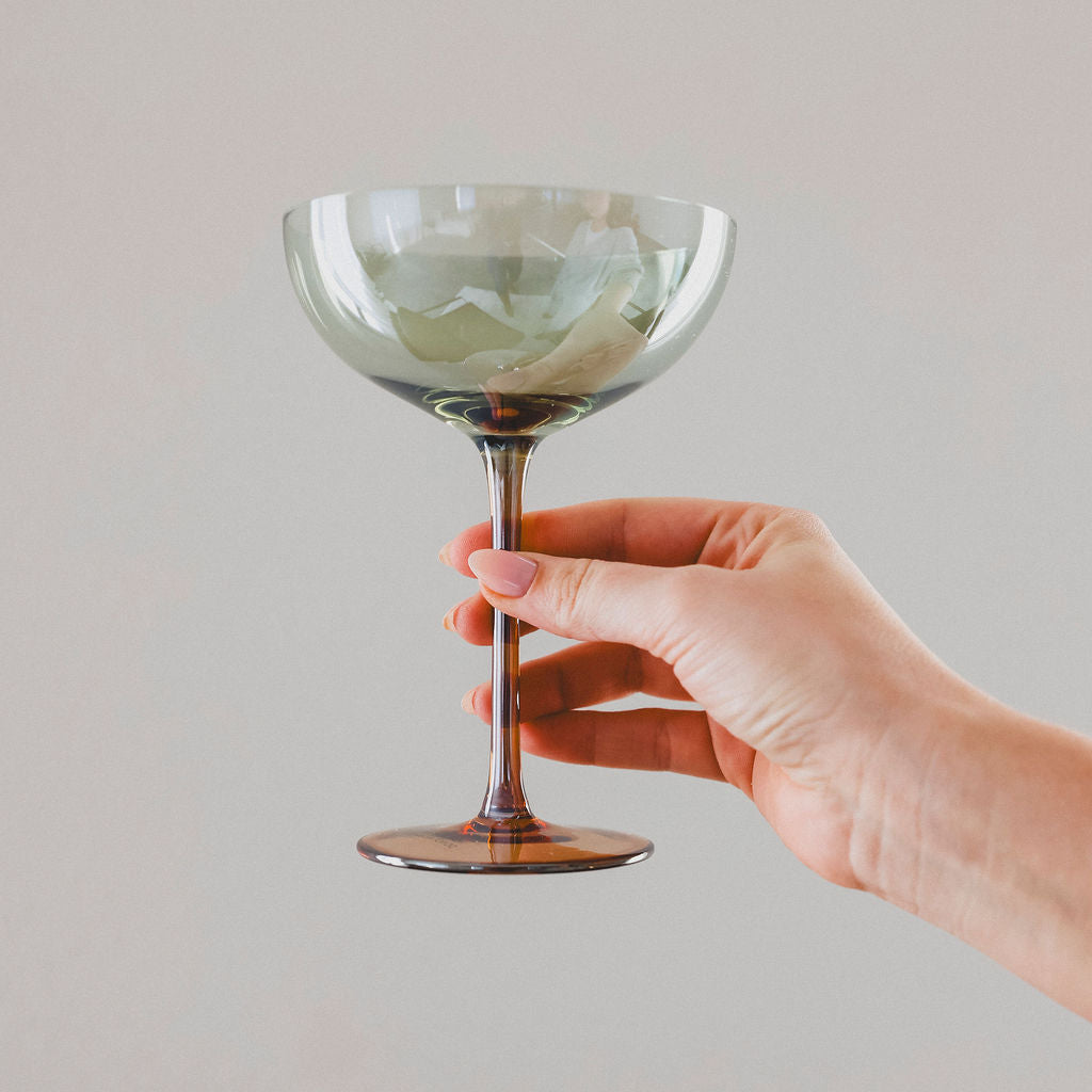 Iridescent Martini Glass
