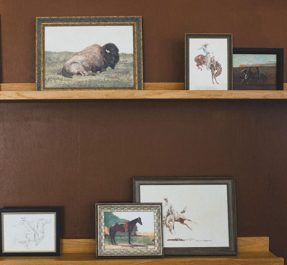 Resting Bison Framed Art - 2 Sizes