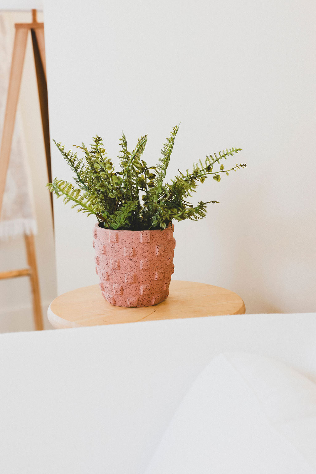 Abstract Checkered Patterned Pot