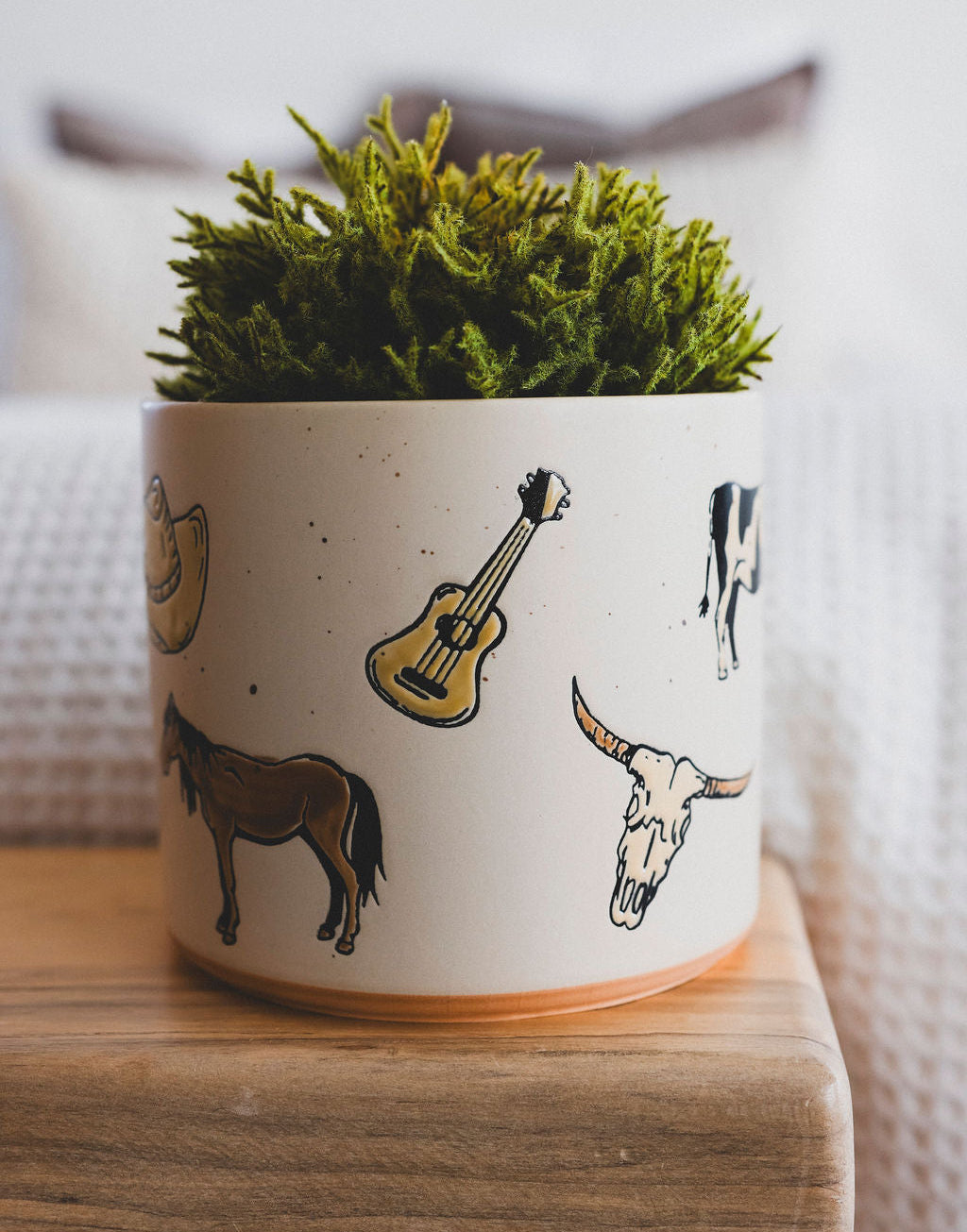 Saddle Up Ceramic Planter - 2 Sizes