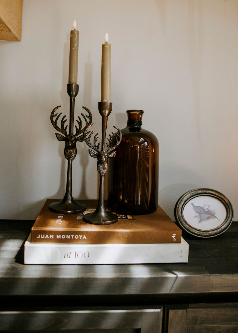 Metal Wrapped Neck Bottle Vase - 2 Sizes