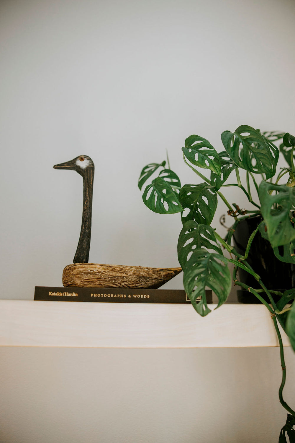 Wooden Goose Sitter