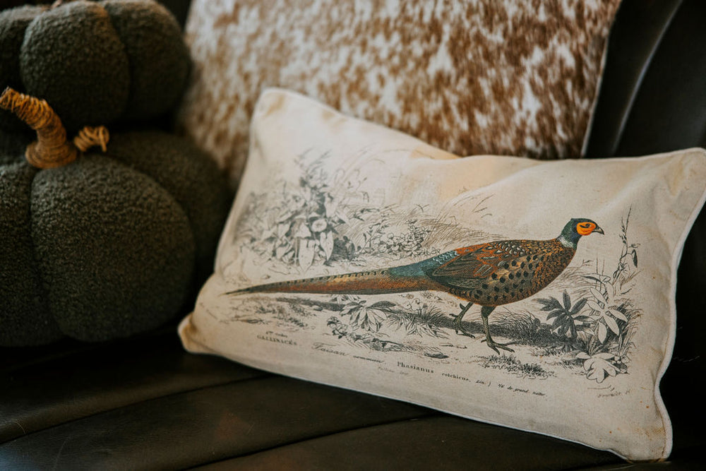 Pheasant Lumbar Pillow