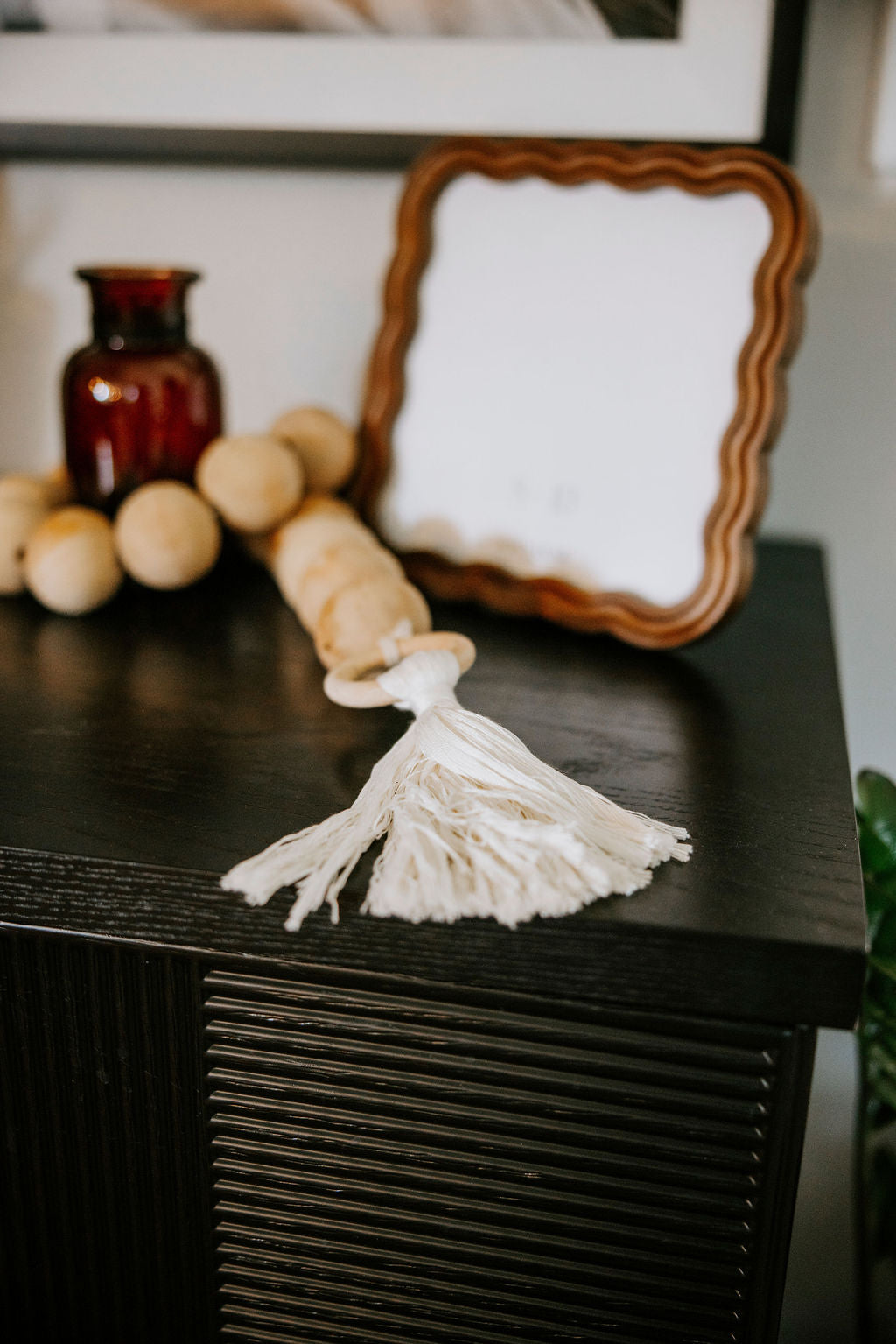 Oversized Wooden Bead Garland